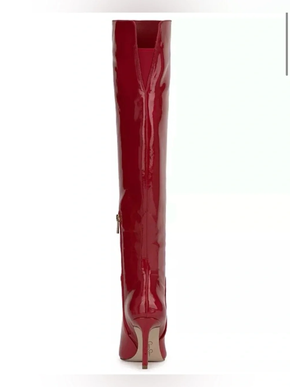 JESSICA SIMPSON Red Patent leather Over-the-Knee Stiletto Boots- Size 7M 37 1/2
